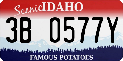 ID license plate 3B0577Y