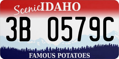 ID license plate 3B0579C