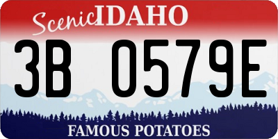 ID license plate 3B0579E