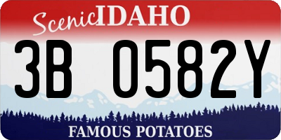 ID license plate 3B0582Y