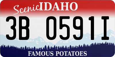 ID license plate 3B0591I