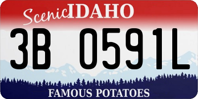 ID license plate 3B0591L