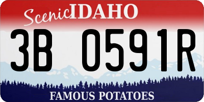 ID license plate 3B0591R