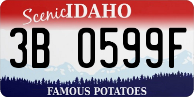 ID license plate 3B0599F