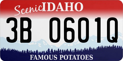 ID license plate 3B0601Q