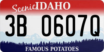 ID license plate 3B0607Q