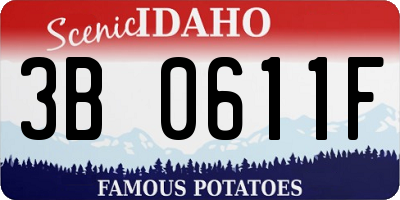 ID license plate 3B0611F