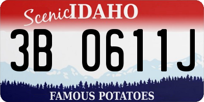 ID license plate 3B0611J