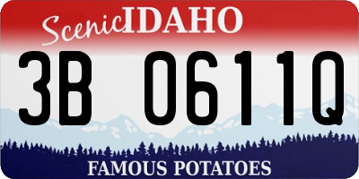 ID license plate 3B0611Q