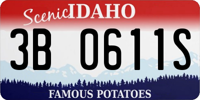 ID license plate 3B0611S