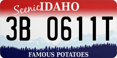 ID license plate 3B0611T