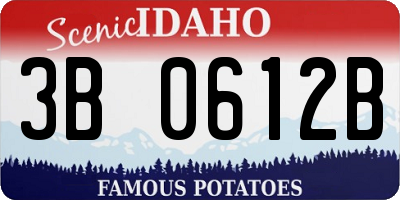 ID license plate 3B0612B