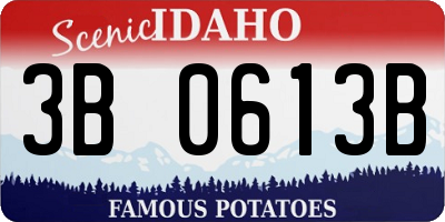 ID license plate 3B0613B