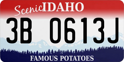ID license plate 3B0613J