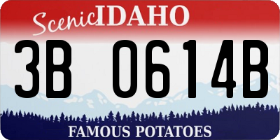 ID license plate 3B0614B