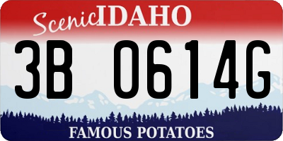 ID license plate 3B0614G