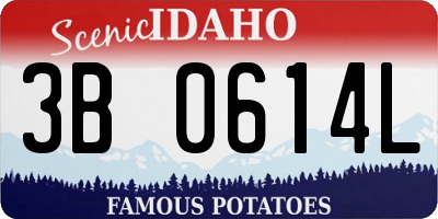 ID license plate 3B0614L