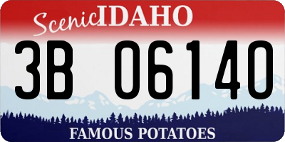ID license plate 3B0614O