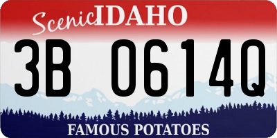 ID license plate 3B0614Q