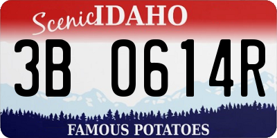 ID license plate 3B0614R