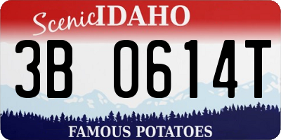 ID license plate 3B0614T