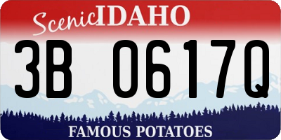 ID license plate 3B0617Q