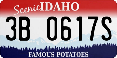 ID license plate 3B0617S