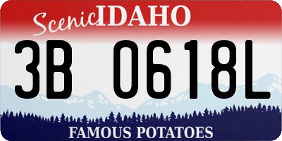 ID license plate 3B0618L