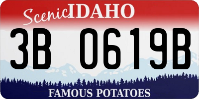 ID license plate 3B0619B