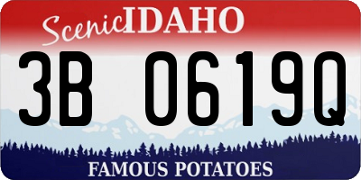 ID license plate 3B0619Q