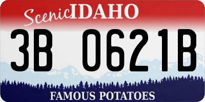 ID license plate 3B0621B