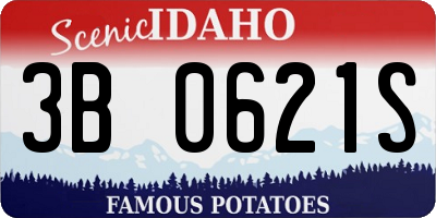 ID license plate 3B0621S