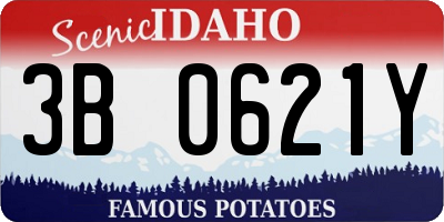 ID license plate 3B0621Y
