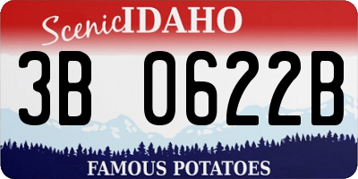 ID license plate 3B0622B
