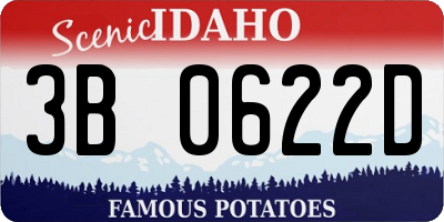 ID license plate 3B0622D