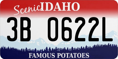ID license plate 3B0622L