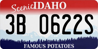 ID license plate 3B0622S
