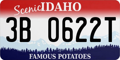 ID license plate 3B0622T