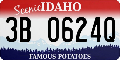 ID license plate 3B0624Q
