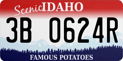 ID license plate 3B0624R