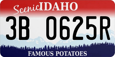 ID license plate 3B0625R