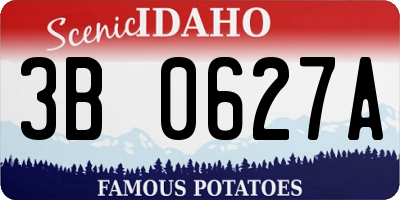 ID license plate 3B0627A