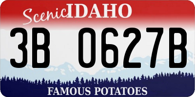 ID license plate 3B0627B