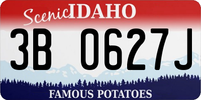 ID license plate 3B0627J