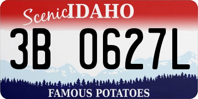 ID license plate 3B0627L