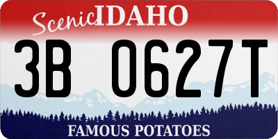 ID license plate 3B0627T