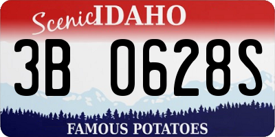 ID license plate 3B0628S