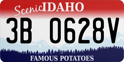 ID license plate 3B0628V