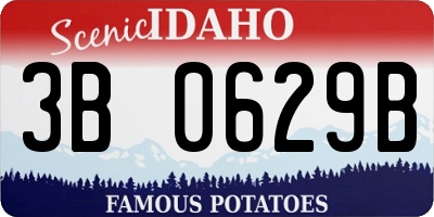 ID license plate 3B0629B