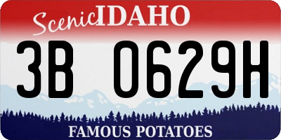 ID license plate 3B0629H